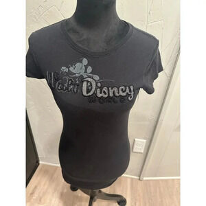 Walt Disney World Parks Black Tee Vintage Small
